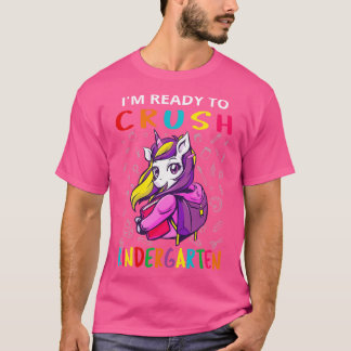 Camiseta Estoy Listo Para Aplastar Kindergarten V Unicorn