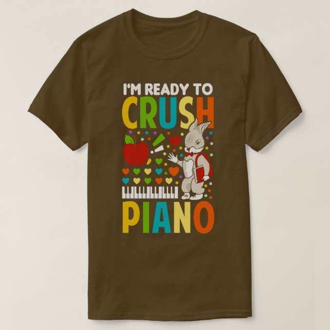 Camiseta Estoy Listo Para Aplastar Piano (Diseño del anverso)