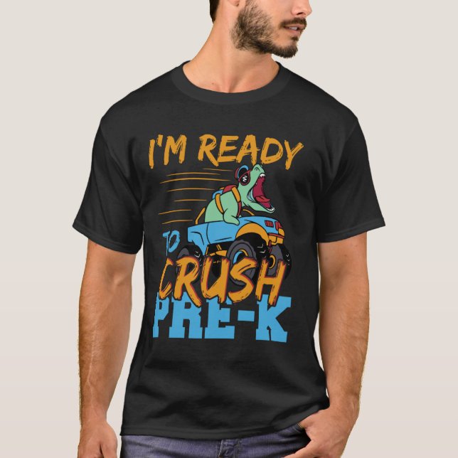 Camiseta Estoy listo para aplastar Pre-K (Anverso)