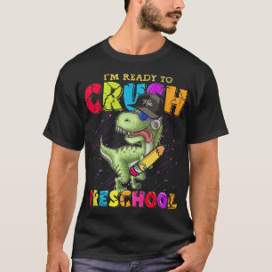 Camiseta Estoy listo para aplastar Preescolar Dino divertid