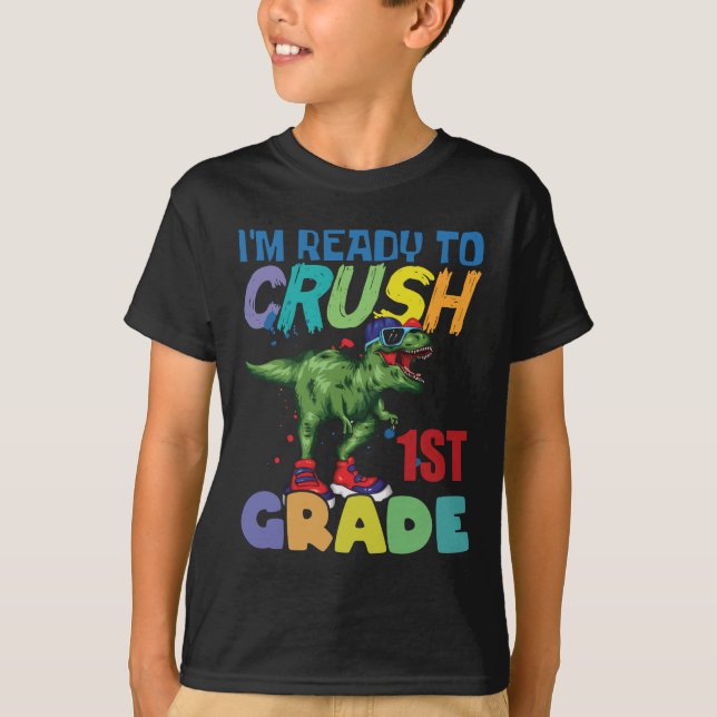 Camiseta Estoy listo para aplastar primer grado (Anverso)