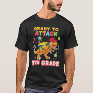 Camiseta Estoy Listo Para Atacar Dinosaurio 11º Grado B