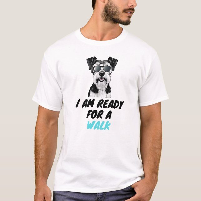 Camiseta Estoy Listo Para Caminar - Perro Cuto (Anverso)