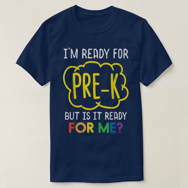Camiseta Estoy Listo Para El Primer Día De La Escuela En Pr (Diseño del anverso)