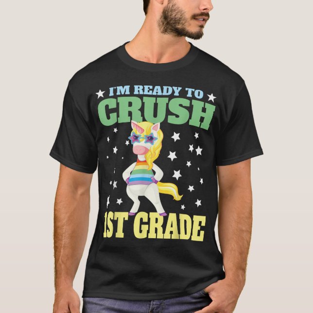 Camiseta Estoy Listo Para El Primer Grado De Vuelta A La Es (Anverso)