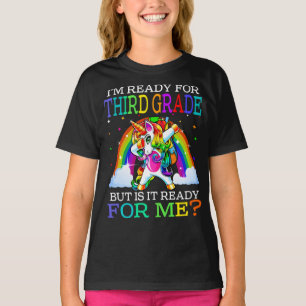 Camiseta Estoy listo para el tercer grado de Unicorn de vue