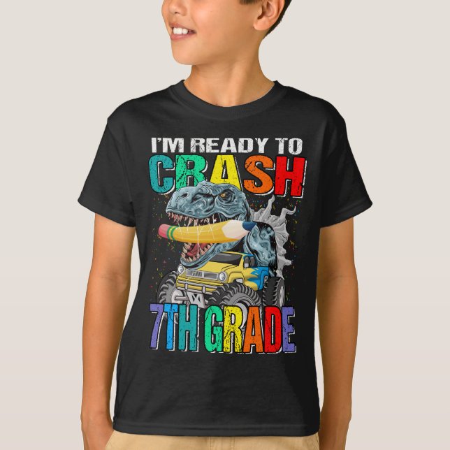 Camiseta Estoy listo para estrellar el camión de Monstruo d (Anverso)