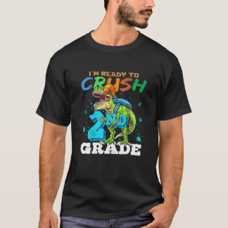 Camiseta Estoy listo para machacar dinosaurio de 2º Grado T
