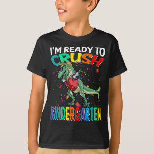 Camiseta Estoy listo para machacar dinosaurio de guardería