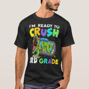 Camiseta Estoy listo para machacar dinosaurio de teléfono d