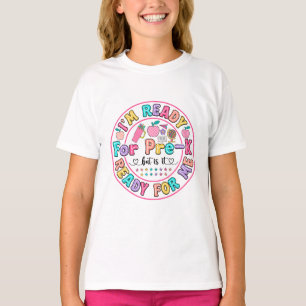 Camiseta Estoy listo para que el color preescolar vuelva a
