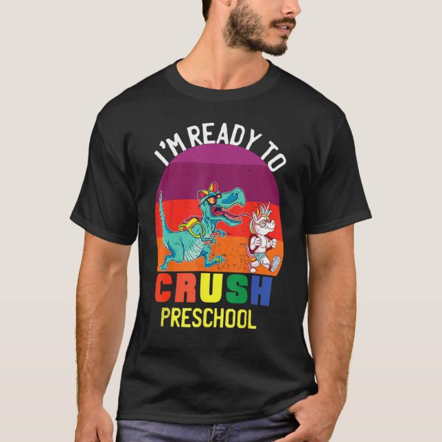 Camiseta Estoy listo para reprimir a los niños de dinosauri (Anverso)