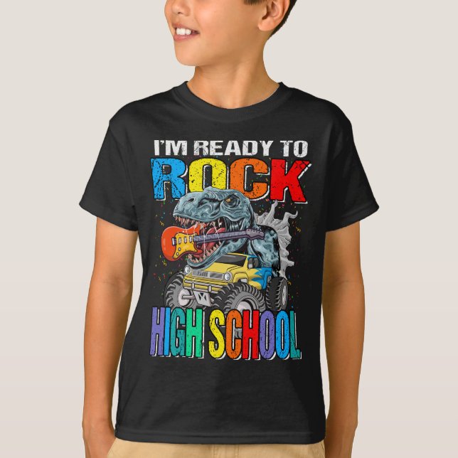 Camiseta Estoy Listo Para Rock High School Monster Truck (Anverso)