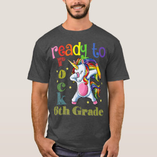Camiseta Estoy listo para rodar 6° grado Unicornio Dabbing 