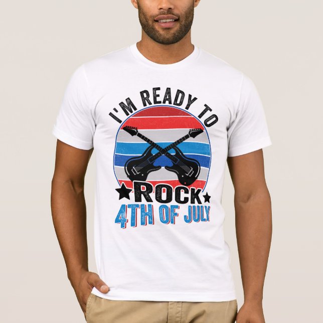 Camiseta estoy listo para rodar el 4 de julio divertido 4 d (Anverso)