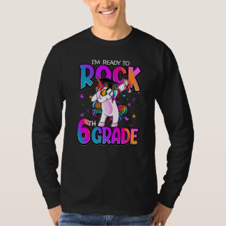 Camiseta Estoy listo para rodar el sexto grado Unicornio de