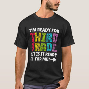 Camiseta Estoy listo para tercer grado para niños Chicas ni