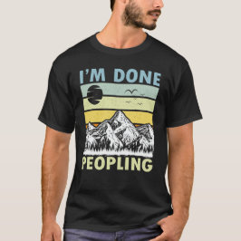 Camiseta Estoy listo Peopling Vintage Sunset Mountain