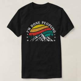 Camiseta Estoy listo Peopling Vintage Sunset Mountain