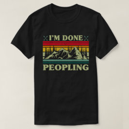Camiseta Estoy listo Peopling Vintage Sunset Mountain