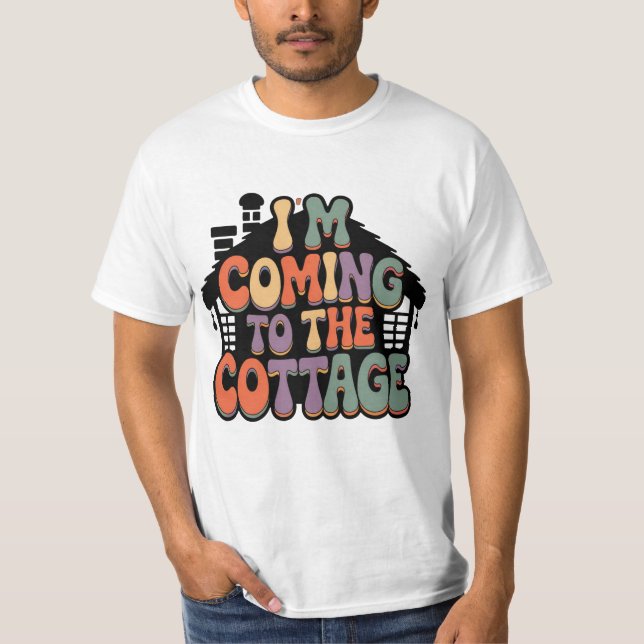 Camiseta Estoy llegando a la cabaña (Anverso)