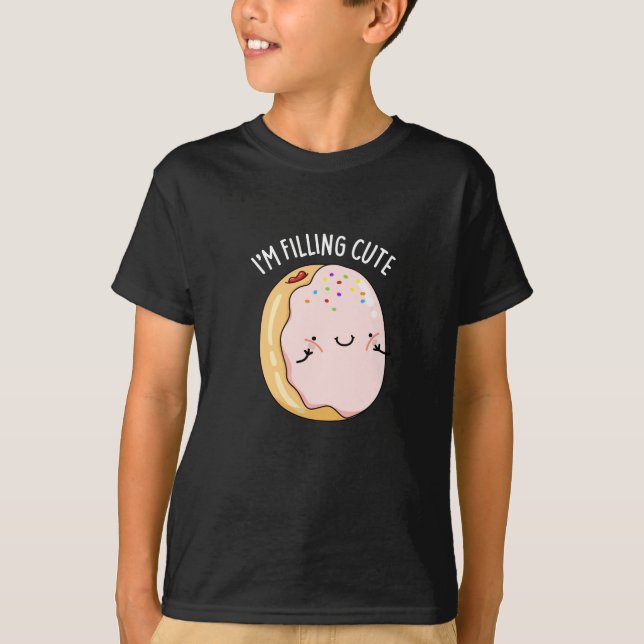 Camiseta Estoy llenando la graciosa y pequeña Jelly Donut P (Anverso)