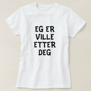 Camiseta Estoy loco por ti en azul noruego