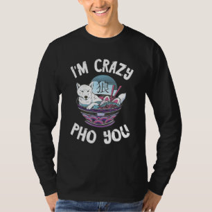 Camiseta Estoy Loco Tazón Pho Perro Shiba Inu Sopa Pho Viet