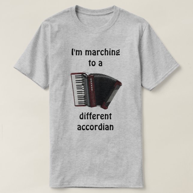 Camiseta Estoy marchando al ritmo de un... (Diseño del anverso)