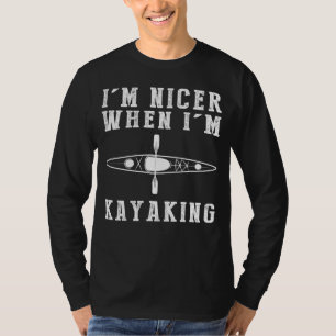 Camiseta Estoy Más Bien Cuando Estoy Kayaking Funny Tee