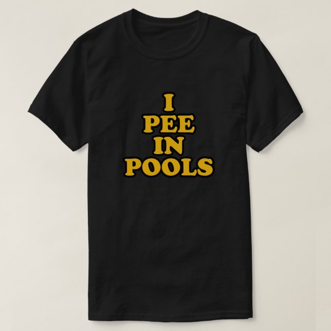 Camiseta Estoy meando en las piscinas divertidas vacaciones (Diseño del anverso)