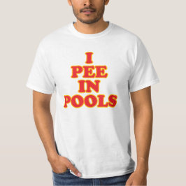 Camiseta Estoy meando en las piscinas divertidas vacaciones