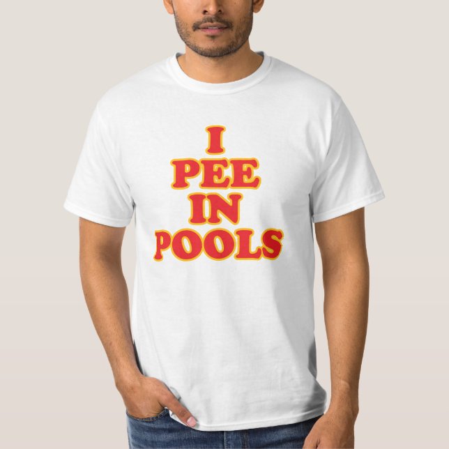 Camiseta Estoy meando en las piscinas divertidas vacaciones (Anverso)