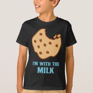 Camiseta Estoy mejor con las parejas de leche y galletas
