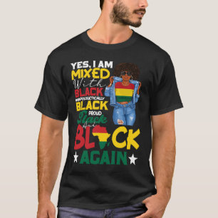 Camiseta Estoy Mezclado Con Negro, Un Negro Sin Pena De Pen