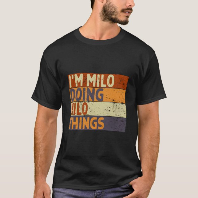 Camiseta ESTOY Milo Haciendo Chistes de Milo (Anverso)