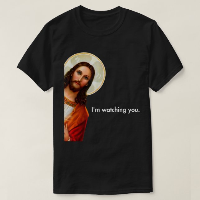 Camiseta Estoy Mirando A Usted Divertido Buscando A Jesucri (Diseño del anverso)