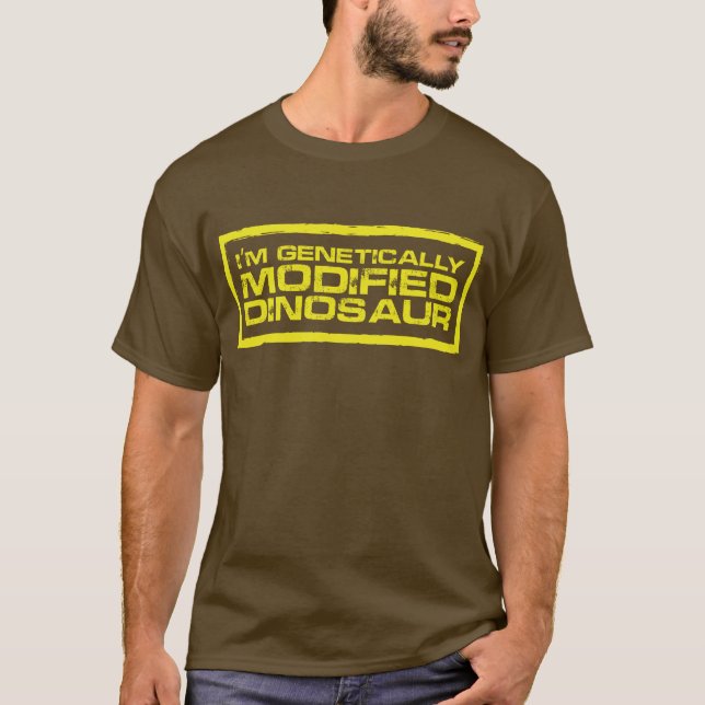 CAMISETA ESTOY MODIFICADO GENÉTICAMENTE DINOSAUR TSHIRT (Anverso)