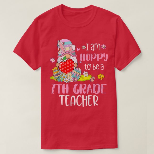 Camiseta Estoy Molesto De Ser Un Maestra De 7º Grado Bunny  (Diseño del anverso)