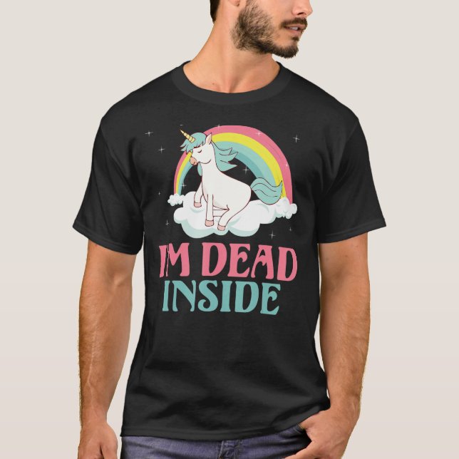 Camiseta Estoy muerto dentro de Einhorn (Anverso)