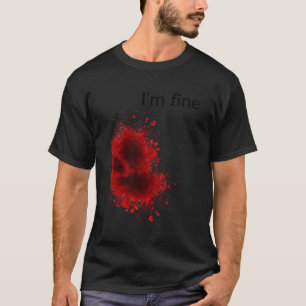 Camiseta Estoy Muy Bien Halloween Bruto De Halloween