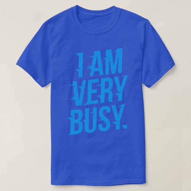 Camiseta Estoy Muy Ocupado De Introvert (Diseño del anverso)