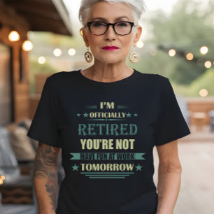 Camiseta Estoy oficialmente retirado de los regalos gracios