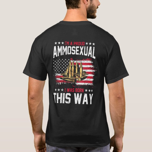 Camiseta Estoy Orgullosa Ammosexual 2ª Enmienda Patriótica (Reverso)