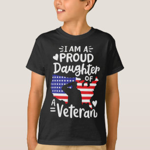 Camiseta Estoy orgullosa de ser hija de un veterano padre