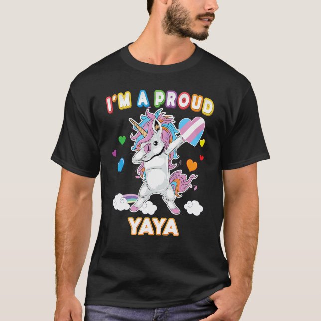 Camiseta Estoy orgullosa de ser transgénero Yaya Lgbt Orgul (Anverso)