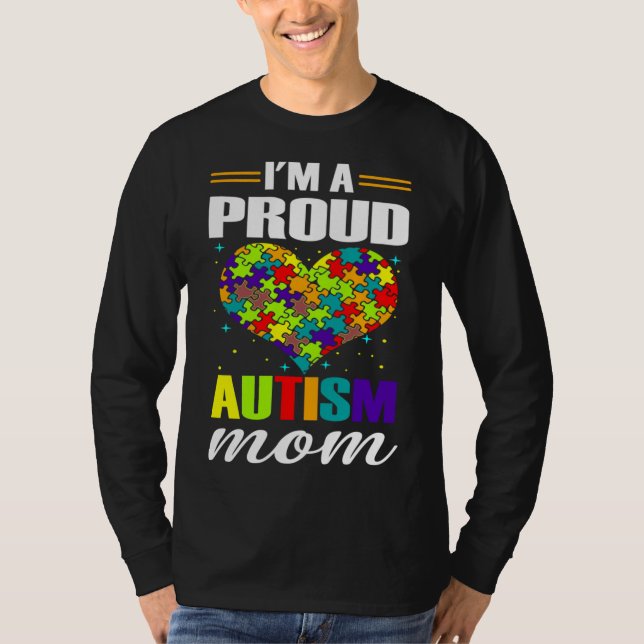 Camiseta Estoy Orgulloso De Autismo Mamá Autismo Concientiz (Anverso)