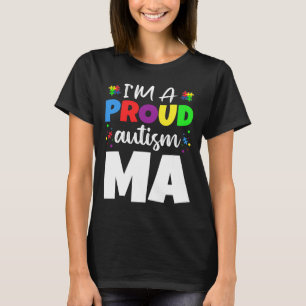 Camiseta Estoy Orgulloso De Mamáes Autismo Conciencia Coraz