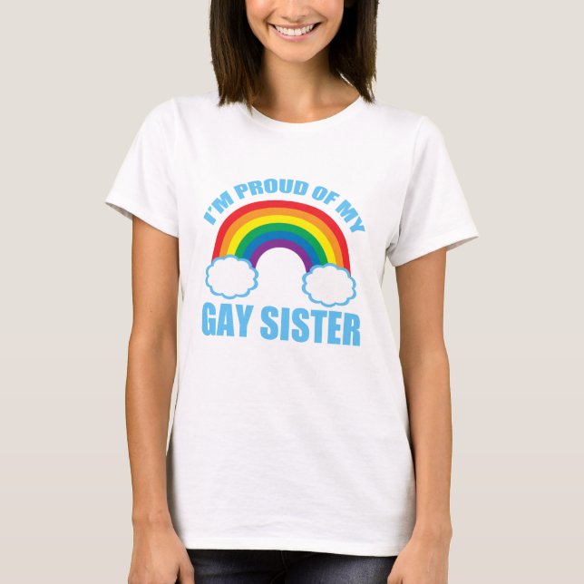 Camiseta Estoy orgulloso de mi hermana gay (Anverso)