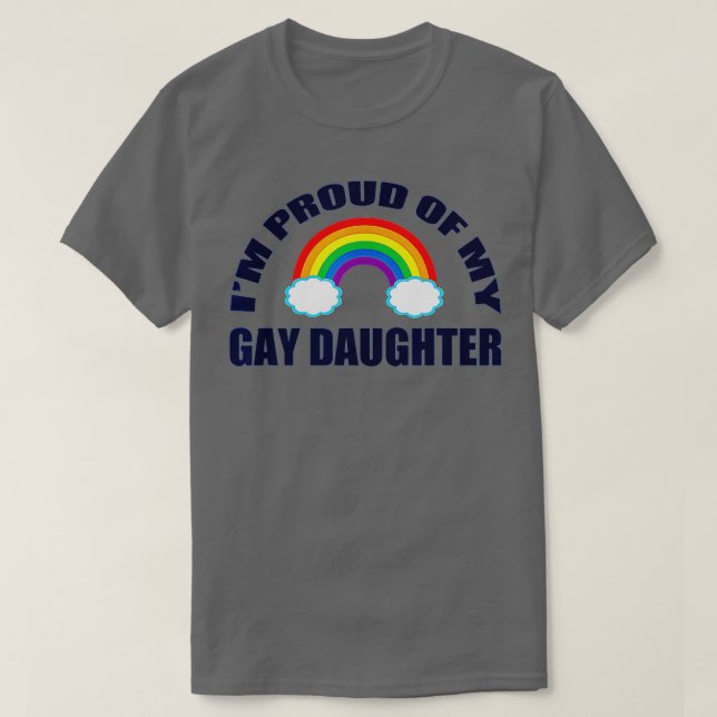 Camiseta Estoy orgulloso de mi hija gay (Diseño del anverso)